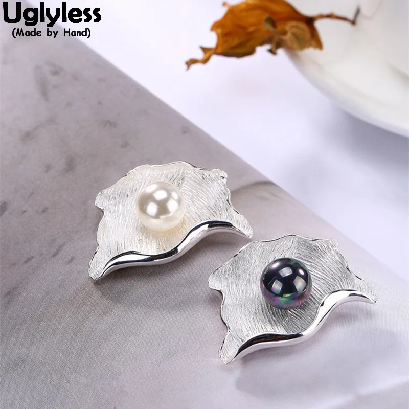 Uglyless Real 925 Sterling Silver Leaf Handmade Necklaces without Chain Women Natural Pearls Pendant Fine Jewelry Fashion Bijoux
Uglyless Real 925 Sterling Silver Leaf Handmade Necklaces without Chain Women Natural Pearls Pendant Fine Jewelry Fashion Bijoux