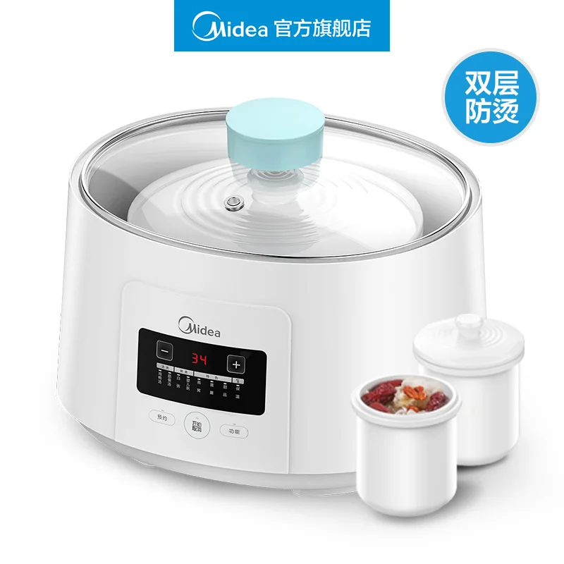 Midea Мини электрическая Медленная Плита Автоматическая Керамическая электрическая тушеная кастрюля для супа
Midea Мини электрическая Медленная Плита Автоматическая Керамическая электрическая тушеная кастрюля для супа