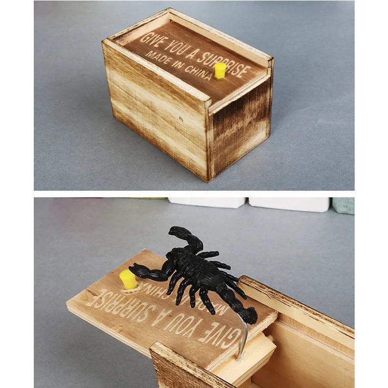 2020 New 1 Pcs Scare Box Scorpion Prank Wooden Scarebox Joke for Halloween Xmas Party
2020 New 1 Pcs Scare Box Scorpion Prank Wooden Scarebox Joke for Halloween Xmas Party