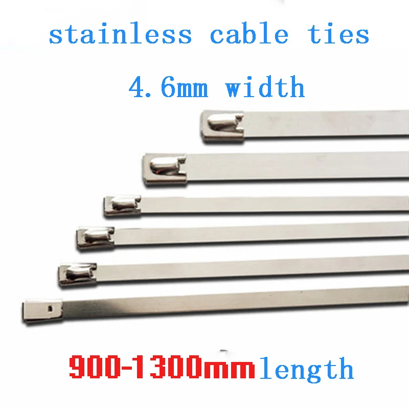 4.6mm stainless steel metal cable ties ball lock self-lock zip ties wrap wiring cable accessories 304 316 5pcs/lot steel ties
4.6mm stainless steel metal cable ties ball lock self-lock zip ties wrap wiring cable accessories 304 316 5pcs/lot steel ties