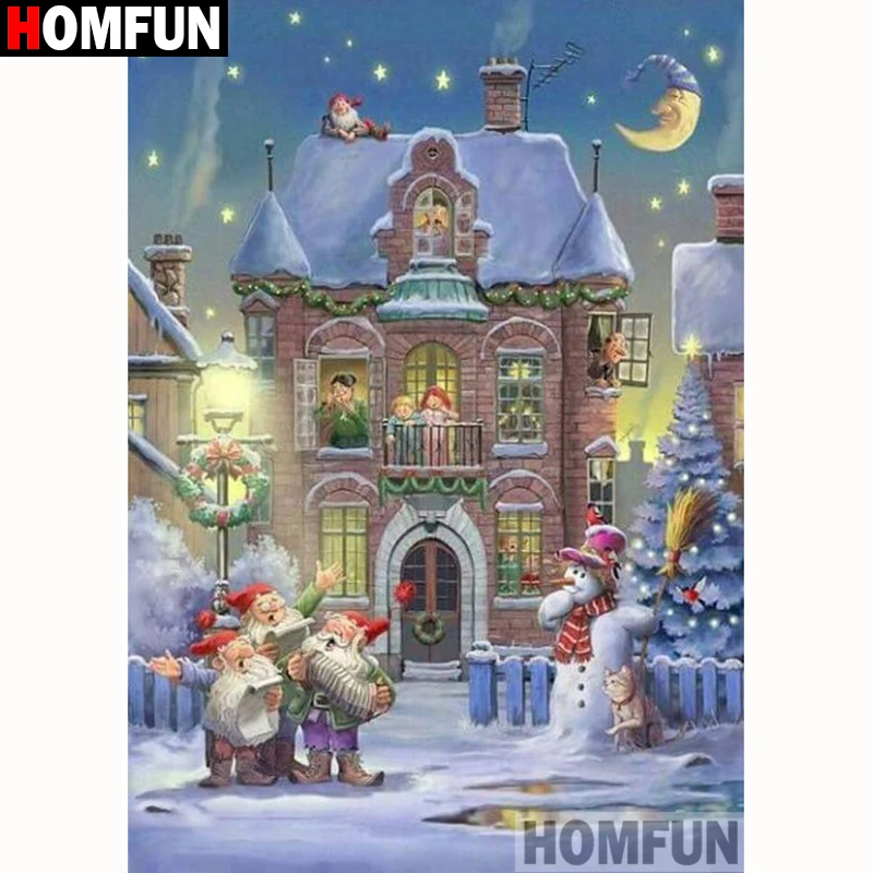 HOMFUN Full Square/Round Drill 5D DIY Diamond Painting "Santa Claus houses" Embroidery Cross Stitch 5D Home Decor Gift A18189
HOMFUN Full Square/Round Drill 5D DIY Diamond Painting "Santa Claus houses" Embroidery Cross Stitch 5D Home Decor Gift A18189