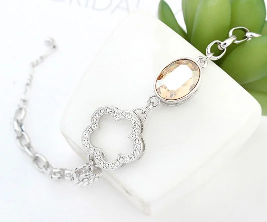 ANNGILL Luxury Flower Bracelet Crystals From Swarovski Bracelet Femme Friendship Armband Bracelets For Women Girls Dropshipping
ANNGILL Luxury Flower Bracelet Crystals From Swarovski Bracelet Femme Friendship Armband Bracelets For Women Girls Dropshipping