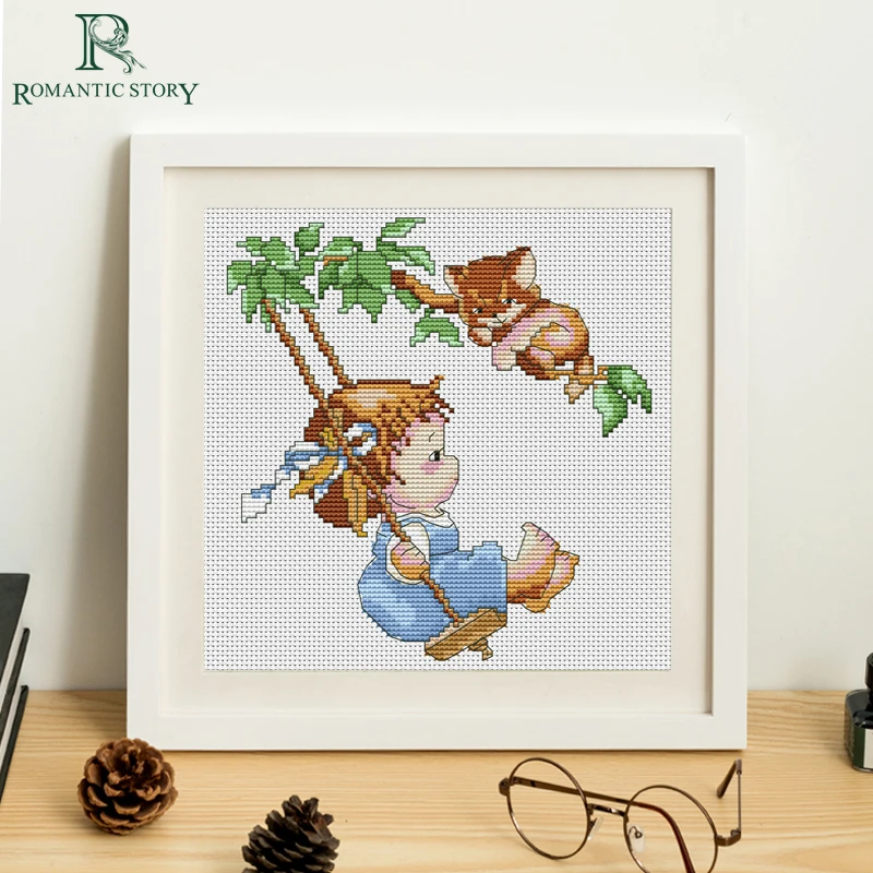Романтическая история, наборы для вышивки крестиком, ручная работа, рукоделие, Мультяшные картины, Счетный рисунок, сделай сам, детская выши...
Романтическая история, наборы для вышивки крестиком, ручная работа, рукоделие, Мультяшные картины, Счетный рисунок, сделай сам, детская выши...