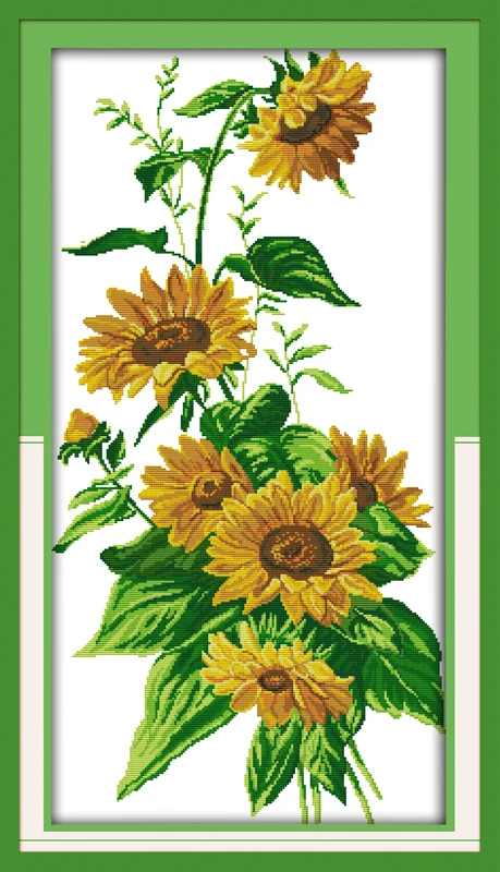 Active sunflowers cross stitch kit flower 18ct 14ct 11ct count printed canvas stitching embroidery DIY handmade needlework
Active sunflowers cross stitch kit flower 18ct 14ct 11ct count printed canvas stitching embroidery DIY handmade needlework
