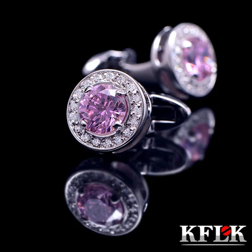 KFLK Luxury 2020 small shirt cufflinks for women Brand cuff buttons Pink Crystal wedding cuff links High Quality Fashion Jewelry
KFLK Luxury 2020 small shirt cufflinks for women Brand cuff buttons Pink Crystal wedding cuff links High Quality Fashion Jewelry