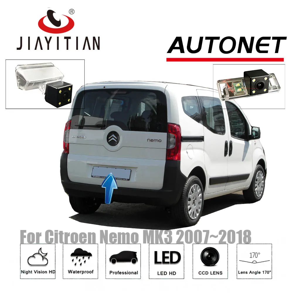 JiaYiTian Rear View Camera For Citroen Nemo MK3 2007~2018 CCD/Night Vision/License Plate camera reverse camera backup camera
JiaYiTian Rear View Camera For Citroen Nemo MK3 2007~2018 CCD/Night Vision/License Plate camera reverse camera backup camera