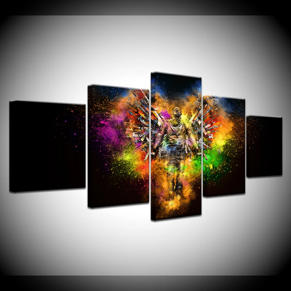 Drop shipping 5 panel HD printed canvas painting soldiers color gun print modern living room home decor wall art picture Artwork
Drop shipping 5 panel HD printed canvas painting soldiers color gun print modern living room home decor wall art picture Artwork
