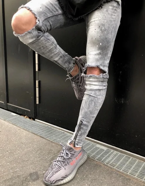Super Skinny Jeans Men 2020 Jean Strech Men Salopette Men Small Feet Knee Hole Zipper Men Slim Fit Jeans Broeken Mannen
Super Skinny Jeans Men 2020 Jean Strech Men Salopette Men Small Feet Knee Hole Zipper Men Slim Fit Jeans Broeken Mannen