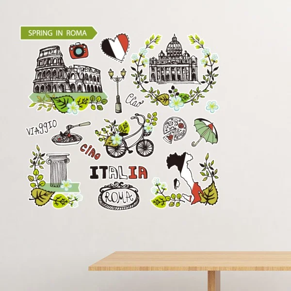 Spring Colosseum Roma Italy Graffiti Removable Wall Sticker Art Decals Mural DIY Wallpaper for Room Decal
Spring Colosseum Roma Italy Graffiti Removable Wall Sticker Art Decals Mural DIY Wallpaper for Room Decal