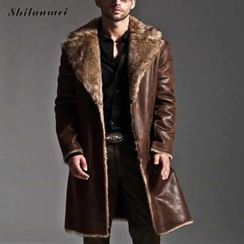 2018 Winter Reversible men's overcoat Faux Fur Coat Jackets Full Length Parka Coats erkek mont casaco masculino plus size S-7XL
2018 Winter Reversible men's overcoat Faux Fur Coat Jackets Full Length Parka Coats erkek mont casaco masculino plus size S-7XL
