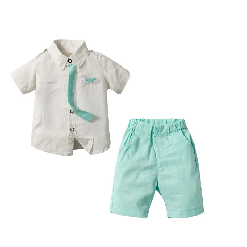 Turn-Down Collar Summer Children Infant Baby Boy Gentleman Suit Tie Shirt+Shorts 2pcs Outfit Babies Set Boys Party Clothes
Turn-Down Collar Summer Children Infant Baby Boy Gentleman Suit Tie Shirt+Shorts 2pcs Outfit Babies Set Boys Party Clothes