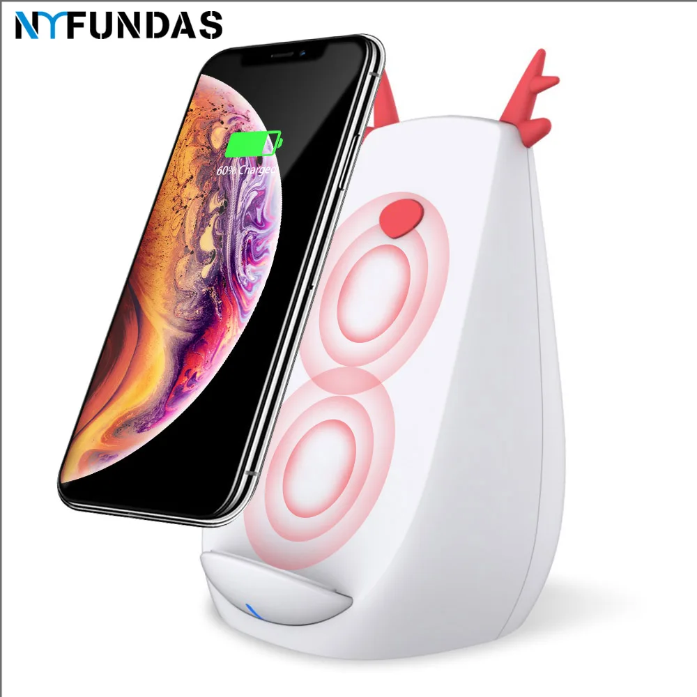 Беспроводное зарядное устройство NYFundas 7 5 Вт подставка держатель для iphone XS MAX XR 8 plus