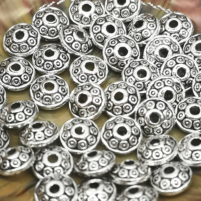 Wholesale Tibetan Metal Beads 50pcs 6x4mm Antique Bronze/Gold/Silver Alloy Metal UFO Shape Spacer Beads for Bracelet Making
Wholesale Tibetan Metal Beads 50pcs 6x4mm Antique Bronze/Gold/Silver Alloy Metal UFO Shape Spacer Beads for Bracelet Making