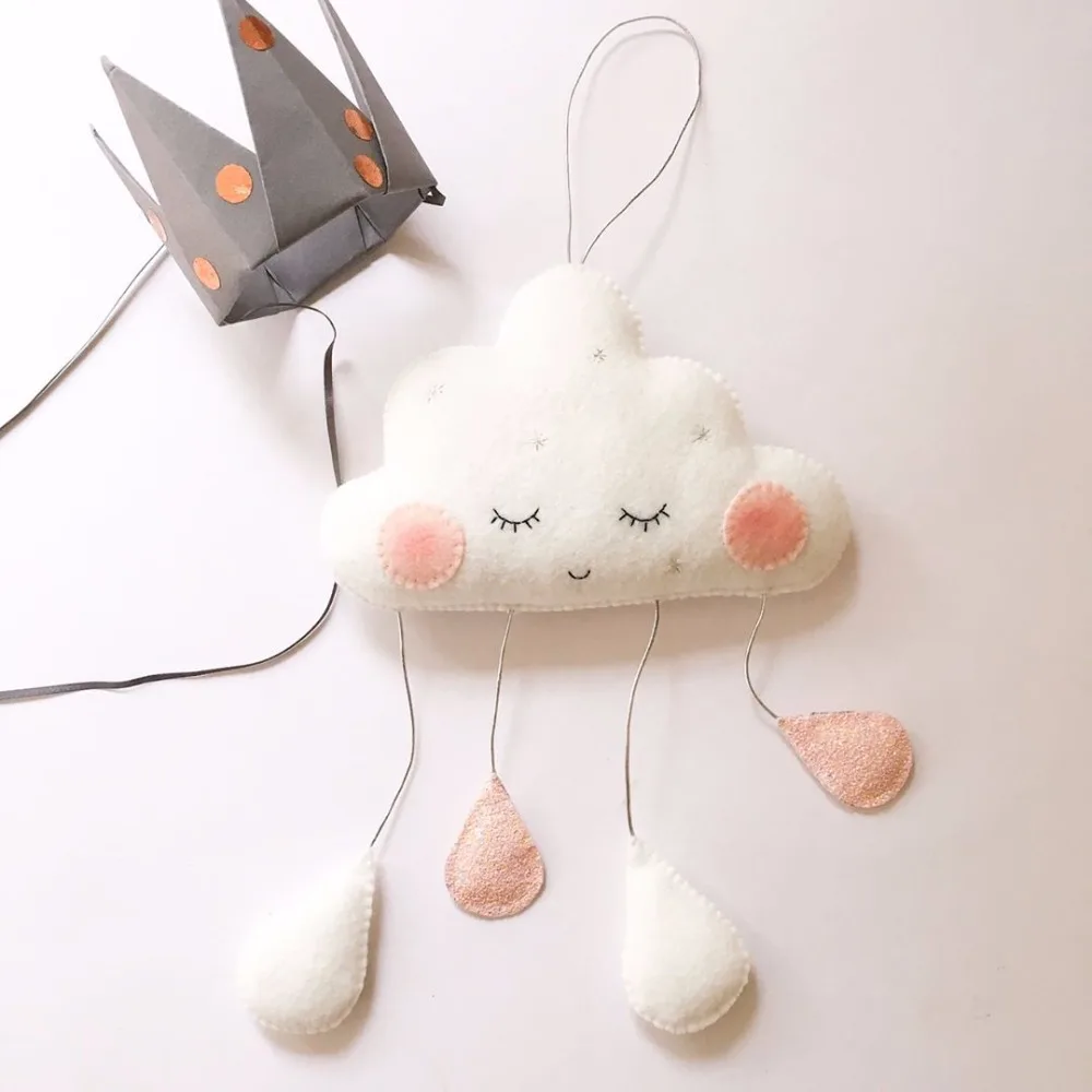 Felt stuffed Cloud Raindrops Garland Baby Room Wall Decorations Tents Decor Clouds Smiles Photography Props Christmas Gifts
Felt stuffed Cloud Raindrops Garland Baby Room Wall Decorations Tents Decor Clouds Smiles Photography Props Christmas Gifts