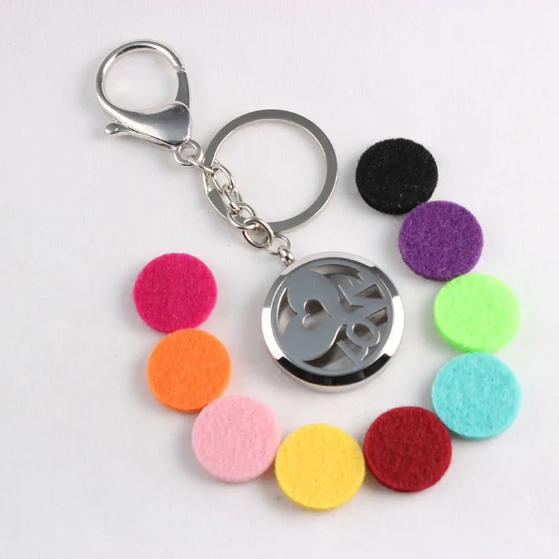 Screw Heart Love Stainless Steel Diffuser Locket Keychain Aromatherapy Essential Oils Locket Keychain 10PCS
Screw Heart Love Stainless Steel Diffuser Locket Keychain Aromatherapy Essential Oils Locket Keychain 10PCS
