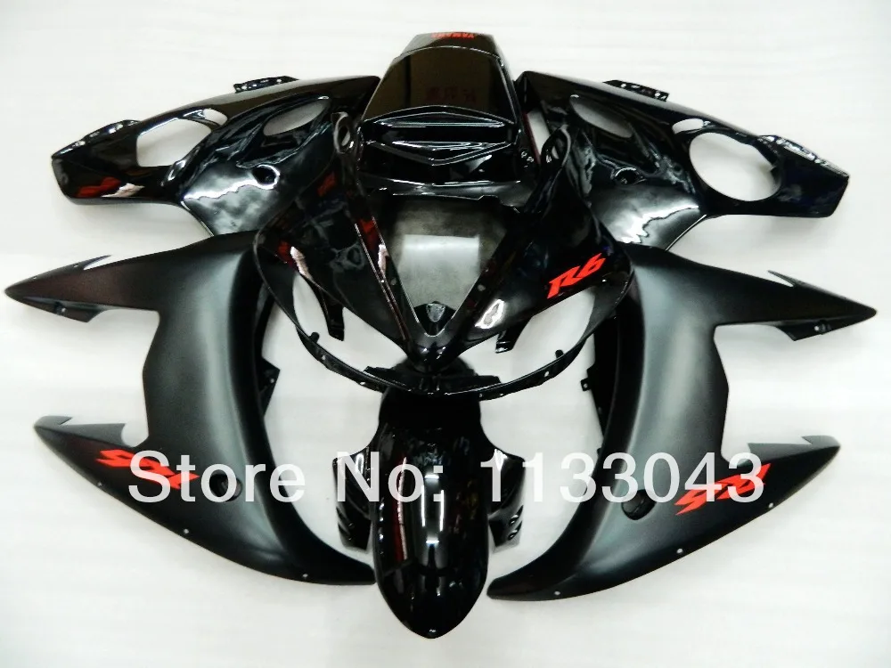 Aftermarket fairings for Yamaha YZF-R6 03 - 05 YZF R6 03 04 05 YZF 600 R6 2003 2004 2005 black fairing set #vv42
Aftermarket fairings for Yamaha YZF-R6 03 - 05 YZF R6 03 04 05 YZF 600 R6 2003 2004 2005 black fairing set #vv42