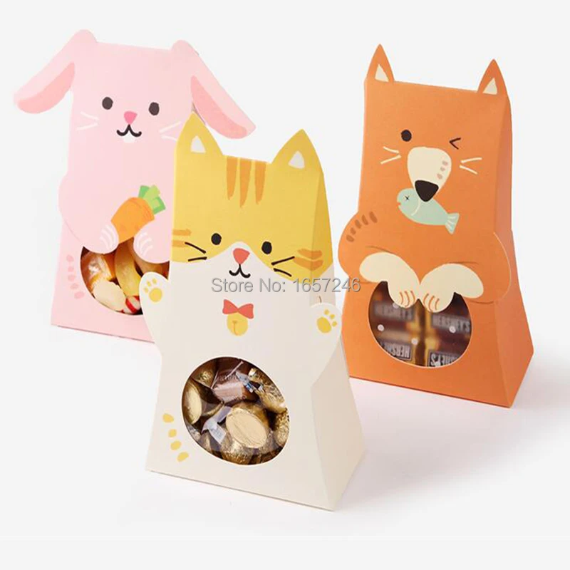 Cute Cat Animal Paper Candy Box Kids Birthday Party Decoration Baby Shower Paper Gift Chocolate Bag With Window Party Favor
Cute Cat Animal Paper Candy Box Kids Birthday Party Decoration Baby Shower Paper Gift Chocolate Bag With Window Party Favor