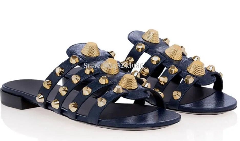 Rivet Solid Outside Flat Gladiator Slides Black White Red Fashion Confortable Casual Summer Women Shoes
Rivet Solid Outside Flat Gladiator Slides Black White Red Fashion Confortable Casual Summer Women Shoes