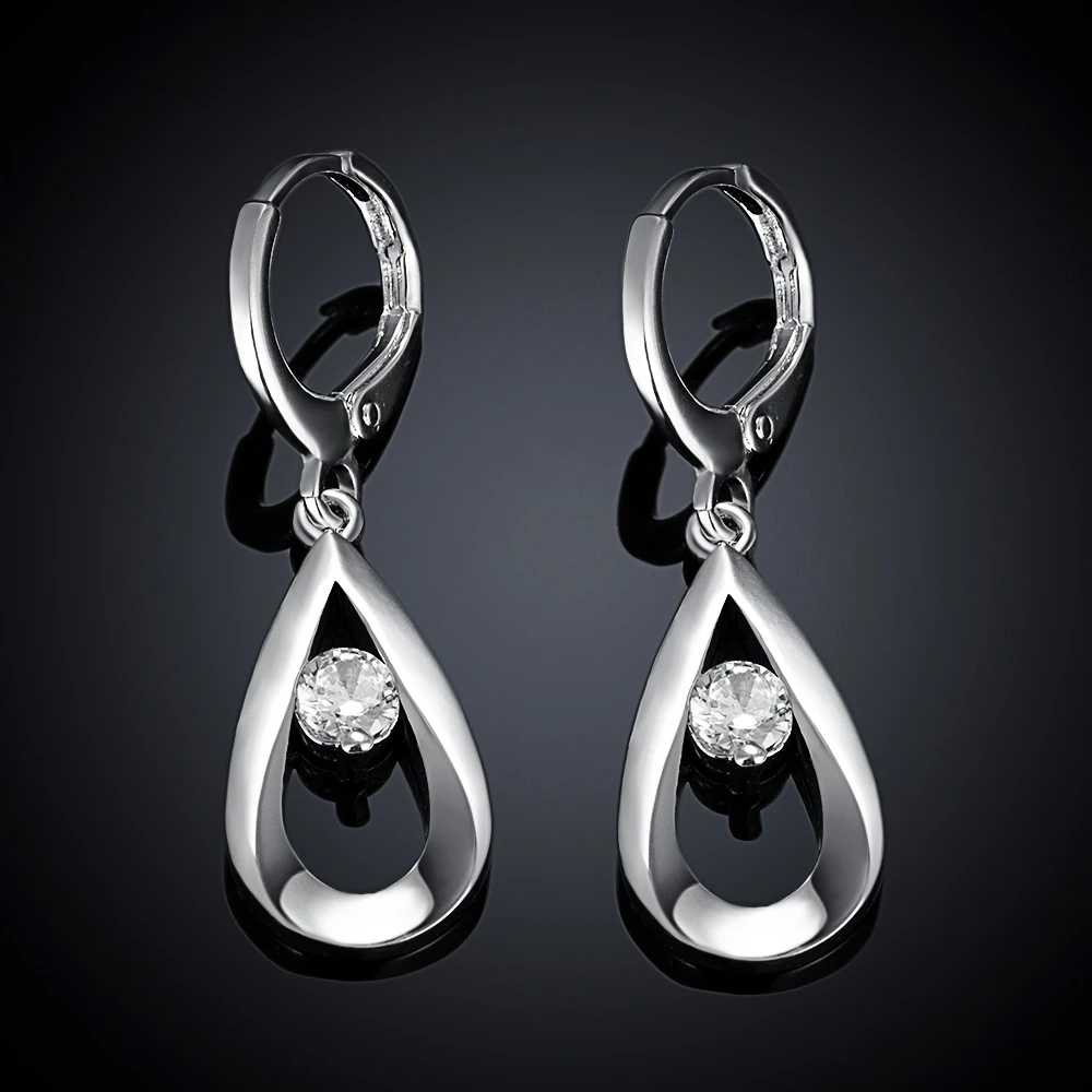 Drop Shipping Beautiful Fashion Silver Plated Earings For Women Cute Zircon Tear/Water Crystal Drop Dangle Statement Earring
Drop Shipping Beautiful Fashion Silver Plated Earings For Women Cute Zircon Tear/Water Crystal Drop Dangle Statement Earring