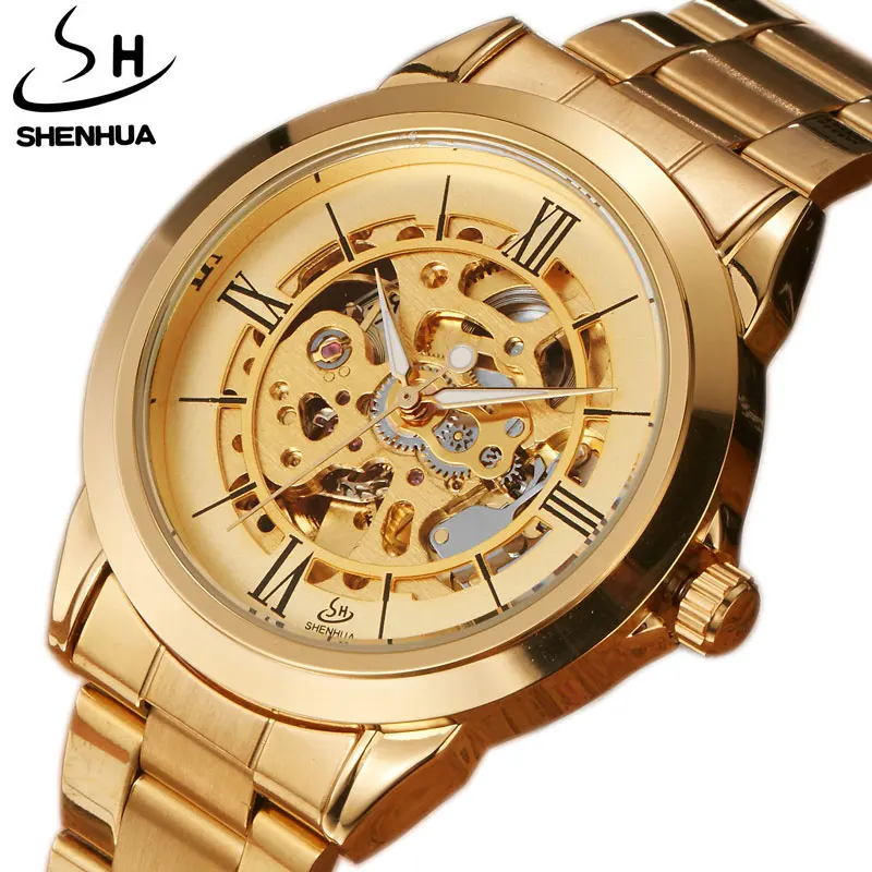 Роскошные часы ведущей марки SHENHUA унисекс золотые автоматические механические полые скелетоны полностью стальные часы мужские повседневн...
Роскошные часы ведущей марки SHENHUA унисекс золотые автоматические механические полые скелетоны полностью стальные часы мужские повседневн...