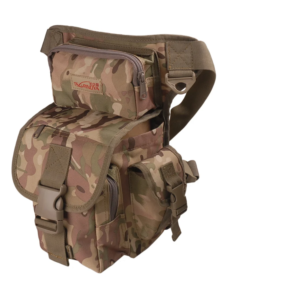 TSURINOYA 29*22*12cm Multi-Purpose Fishing Bag Two-Layers Haversack Canvas Fabric Outdoor Camping Shoulder Tools | Спорт и