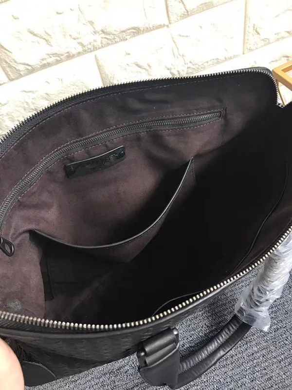 

leather bag briefcase braided bag Men's business bag Handbag briefcase men cowhide Embr oidery Briefcase briefcase Business bag