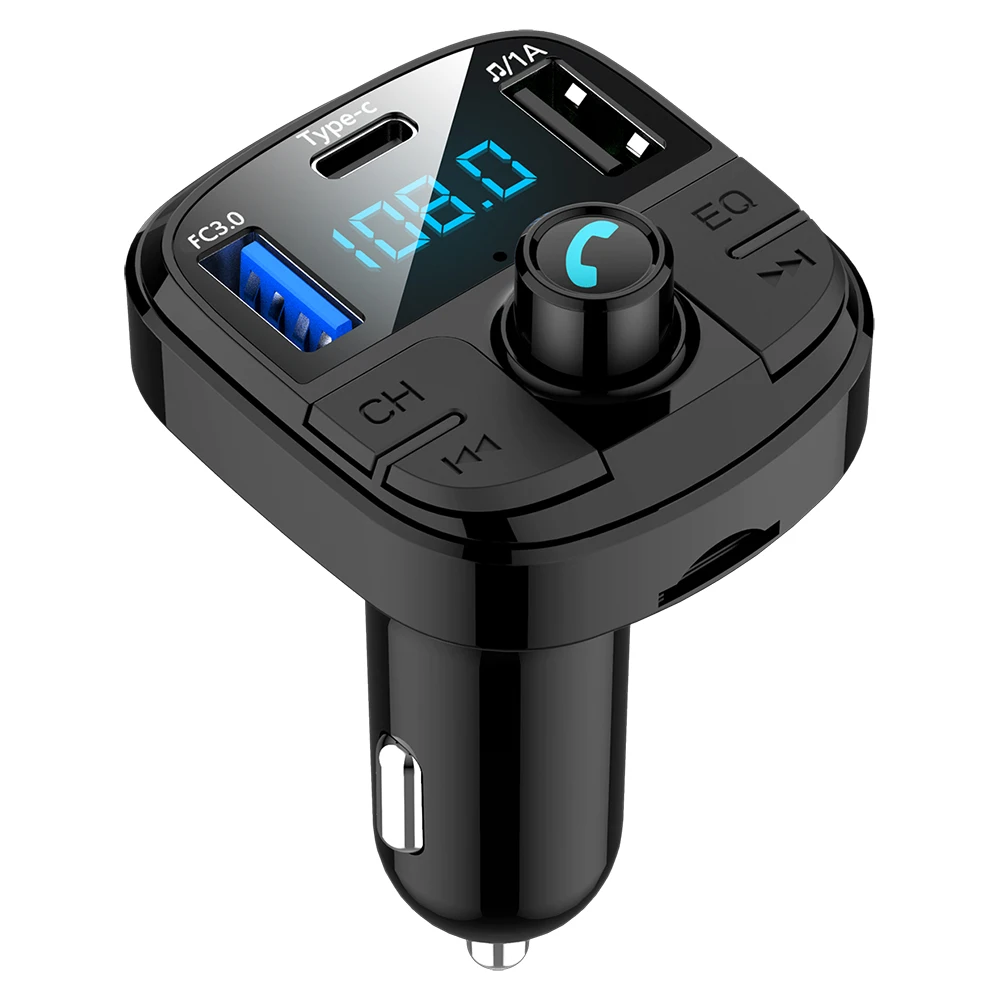 BT29 FM Transmitter Car Wireless Bluetooth 5.0 Kit Power-Off Memory Playback Car MP3 Player Support U Disk TF Card LCD Handsfree
BT29 FM Transmitter Car Wireless Bluetooth 5.0 Kit Power-Off Memory Playback Car MP3 Player Support U Disk TF Card LCD Handsfree