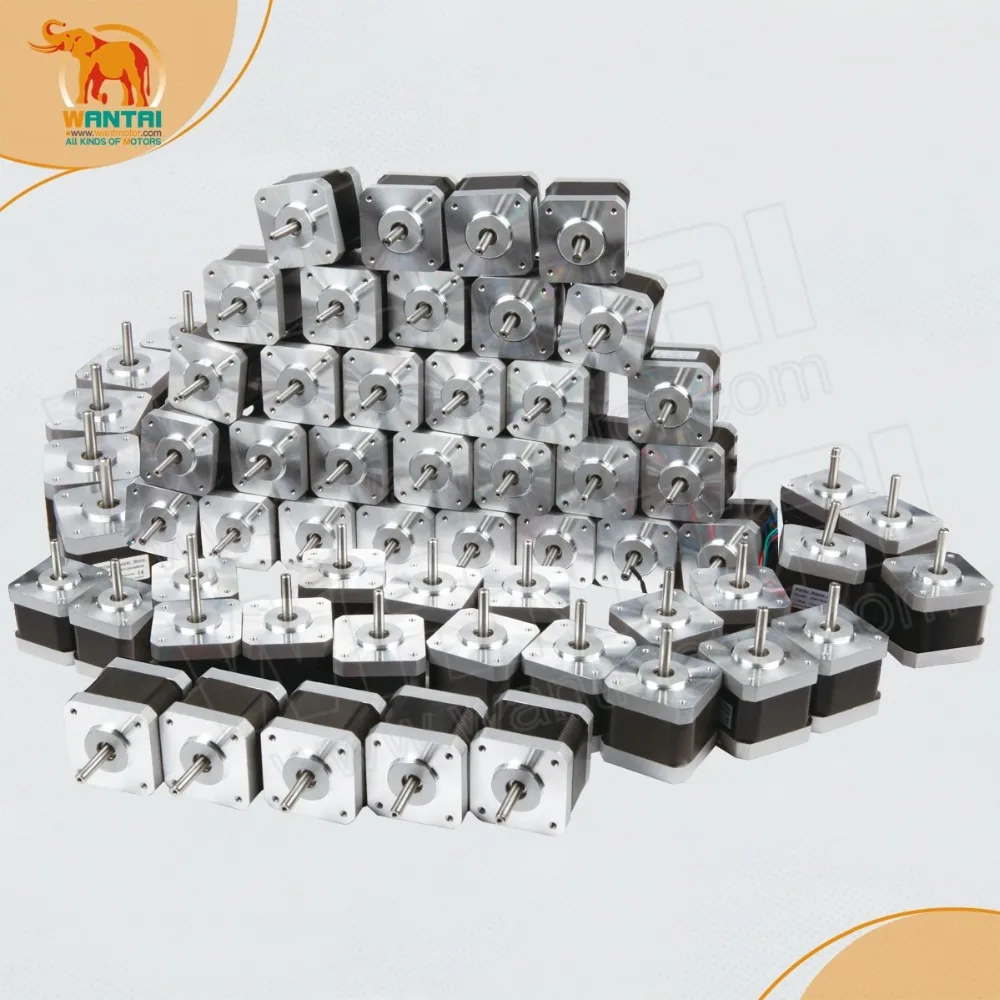 Wantai 10 шт. шаговый двигатель Nema17 42BYGHM809 0,9 градусов 4000g-см 48 мм 1,7a 4-проводной 2-фазный CE ROSH ISO 3D-принтер
Wantai 10 шт. шаговый двигатель Nema17 42BYGHM809 0,9 градусов 4000g-см 48 мм 1,7a 4-проводной 2-фазный CE ROSH ISO 3D-принтер