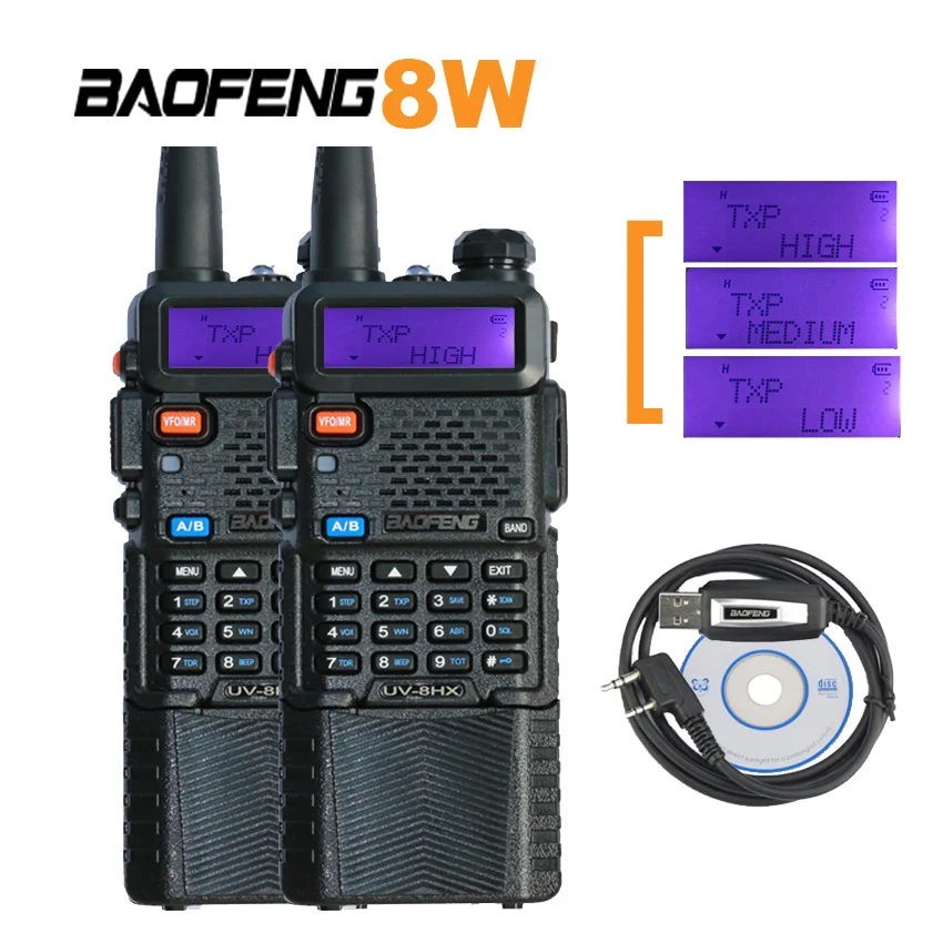 Портативная мини-рация Baofeng, двухсторонняя радиосвязь UV8HX 8 Вт, любительский трансивер, рация для сестры с одной антенной Nagoya NA-771, 2 шт.
Портативная мини-рация Baofeng, двухсторонняя радиосвязь UV8HX 8 Вт, любительский трансивер, рация для сестры с одной антенной Nagoya NA-771, 2 шт.