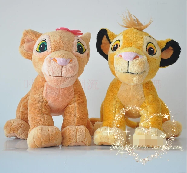 Фото 2 шт. плюшевые игрушки Король Лев 45 см|king plush toys|lion king plushnala - купить