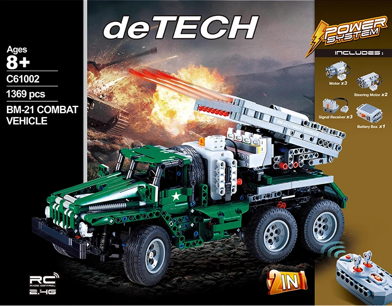 Technical military world war 2.4ghz radio remote control Grad BM-21 combat vehicle 2in1 block Ural transporter brick rc toy
Technical military world war 2.4ghz radio remote control Grad BM-21 combat vehicle 2in1 block Ural transporter brick rc toy