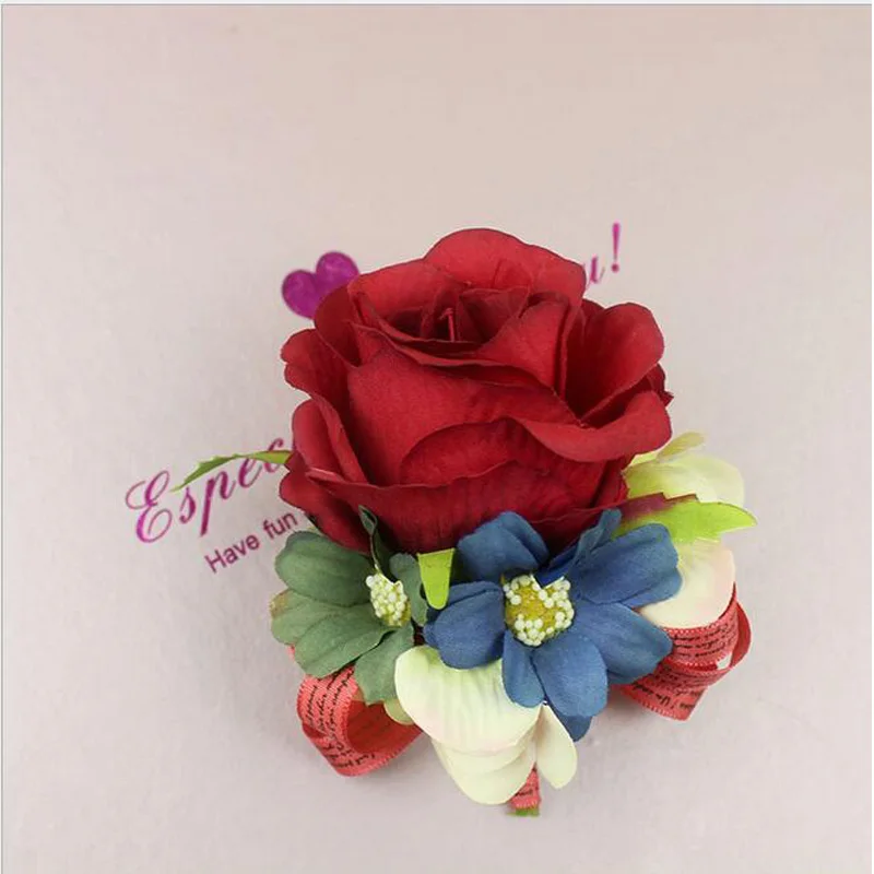 5pcs New Creative Red Rose Corsage&Wrist Flowers Groomsman Article Flowers Wedding Party Decorative Corsage and Wrist Flowers
5pcs New Creative Red Rose Corsage&Wrist Flowers Groomsman Article Flowers Wedding Party Decorative Corsage and Wrist Flowers