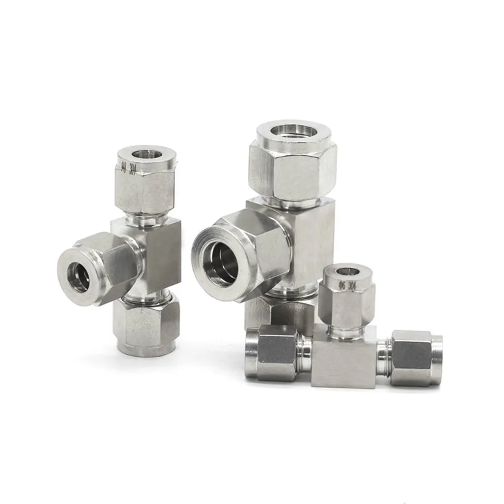 Stainless steel 304 single ferrule tee tube fitting Ferrule connector pipe fittings
Stainless steel 304 single ferrule tee tube fitting Ferrule connector pipe fittings