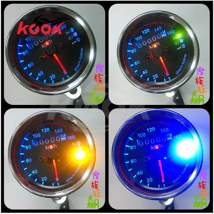 Universal Motorcycle Speedometer Odometer Gauge ATV Bike Scooter Backlit Dual Speed meter with LED Indicator motorbike moto ATV
Universal Motorcycle Speedometer Odometer Gauge ATV Bike Scooter Backlit Dual Speed meter with LED Indicator motorbike moto ATV