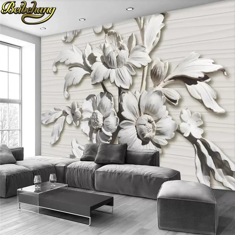 beibehang 3d wallpaper Custom wallpaper 3d embossed flowers simple European TV background wall papers home decor papel de parede
beibehang 3d wallpaper Custom wallpaper 3d embossed flowers simple European TV background wall papers home decor papel de parede