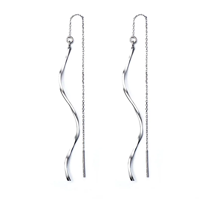 Women's Small Simple Ear Tassel Punk Dangle Drop Earring Silver Color Plated Statement Dangle Earrings for Women Bijoux
Women's Small Simple Ear Tassel Punk Dangle Drop Earring Silver Color Plated Statement Dangle Earrings for Women Bijoux