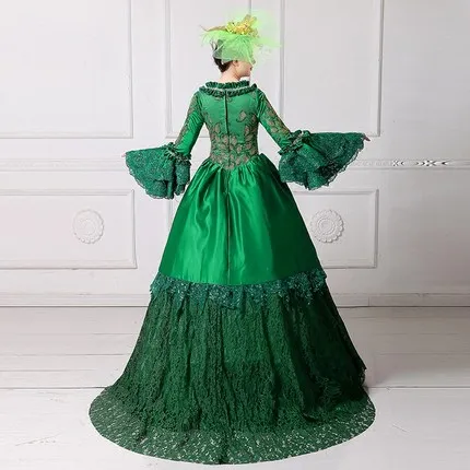 2017 Green Square Collar Long Flare Sleeve Floor-Length Court Train Marie Antoinette Long Dresses For Party
2017 Green Square Collar Long Flare Sleeve Floor-Length Court Train Marie Antoinette Long Dresses For Party