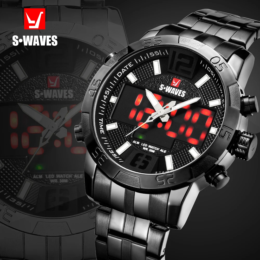 Мужские наручные часы SW2055S, из нержавеющей стали, цифровые, аналоговые, военные
Мужские наручные часы SW2055S, из нержавеющей стали, цифровые, аналоговые, военные