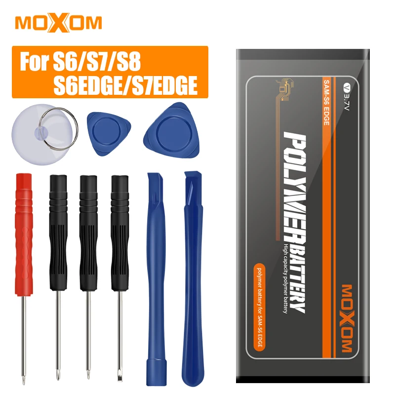 MOXOM Battery For Samsung GALAXY S6 edge Plus S6EDGE S7 S7EDGE S8 SM-G9200 SM-G9280 SM-G9300 SM-G9350 Real Capacity With Tool
MOXOM Battery For Samsung GALAXY S6 edge Plus S6EDGE S7 S7EDGE S8 SM-G9200 SM-G9280 SM-G9300 SM-G9350 Real Capacity With Tool