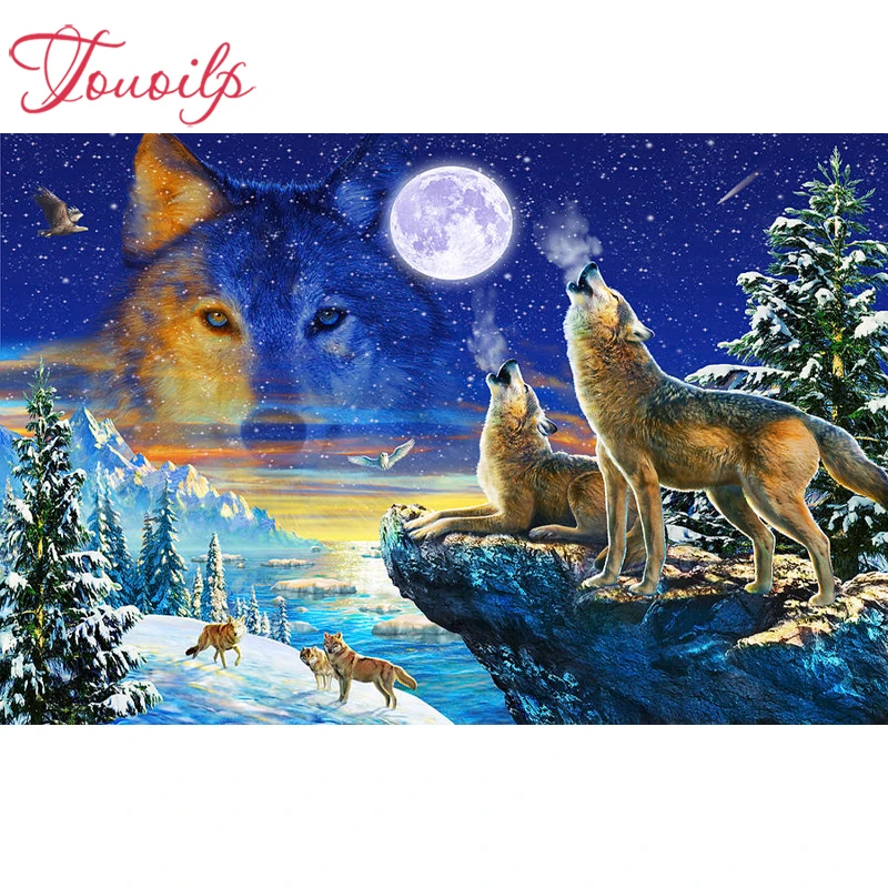 Touoilp 5d diamond embroidery stitch crystal square&round 5d diamond sets decorative 5d Wolf moon 5d diamond painting mountain
Touoilp 5d diamond embroidery stitch crystal square&round 5d diamond sets decorative 5d Wolf moon 5d diamond painting mountain