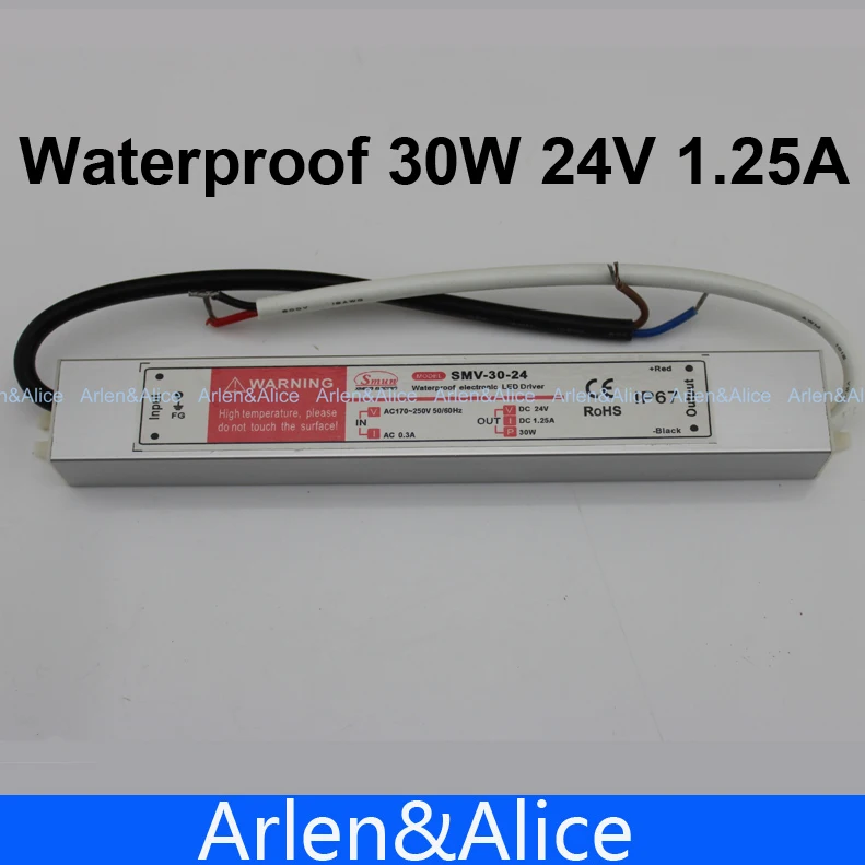 30W 24V 1.25A Waterproof outdoor Single Output Switching power supply LED DRIVER AC TO DC
30W 24V 1.25A Waterproof outdoor Single Output Switching power supply LED DRIVER AC TO DC