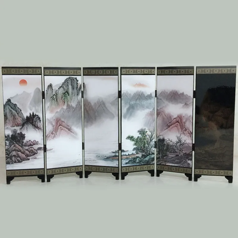 Mini Room Divider Folding Screen 6 Panel Printed Canvas Tabletop Oriental Asian View Home Decoration Gift Wedding Decoration
Mini Room Divider Folding Screen 6 Panel Printed Canvas Tabletop Oriental Asian View Home Decoration Gift Wedding Decoration