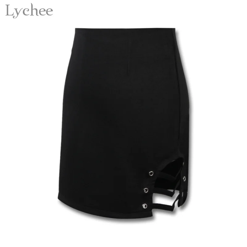 Lychee Sexy Hollow Out Lace Up Summer Women Skirt High Waist Solid Color Skirts Casual Slim Skirt Female
Lychee Sexy Hollow Out Lace Up Summer Women Skirt High Waist Solid Color Skirts Casual Slim Skirt Female