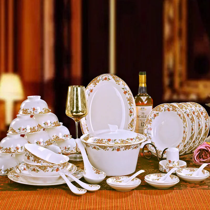Special offer Korean dishes authentic Jingdezhen China 58 Pieces10 high-grade ceramic tableware style style
Special offer Korean dishes authentic Jingdezhen China 58 Pieces10 high-grade ceramic tableware style style