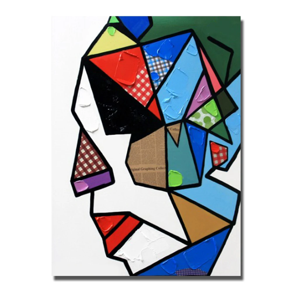 Abstract faces oil painging canvas hand painted modern portrait man figure oil painting nice decoration for home
Abstract faces oil painging canvas hand painted modern portrait man figure oil painting nice decoration for home