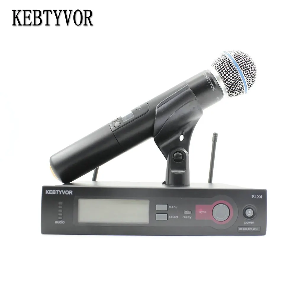 SLX24/BETA58 High Quality Single Handheld Wireless Microphone UHF Vocal Microfone System with 6 pin Handheld
SLX24/BETA58 High Quality Single Handheld Wireless Microphone UHF Vocal Microfone System with 6 pin Handheld