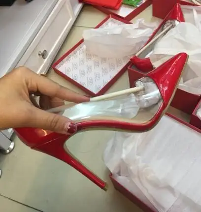 Hot selling red suede high heel shoes transparent PVC patchwork sexy pumps for woman pointed toe stiletto heels wedding heels
Hot selling red suede high heel shoes transparent PVC patchwork sexy pumps for woman pointed toe stiletto heels wedding heels