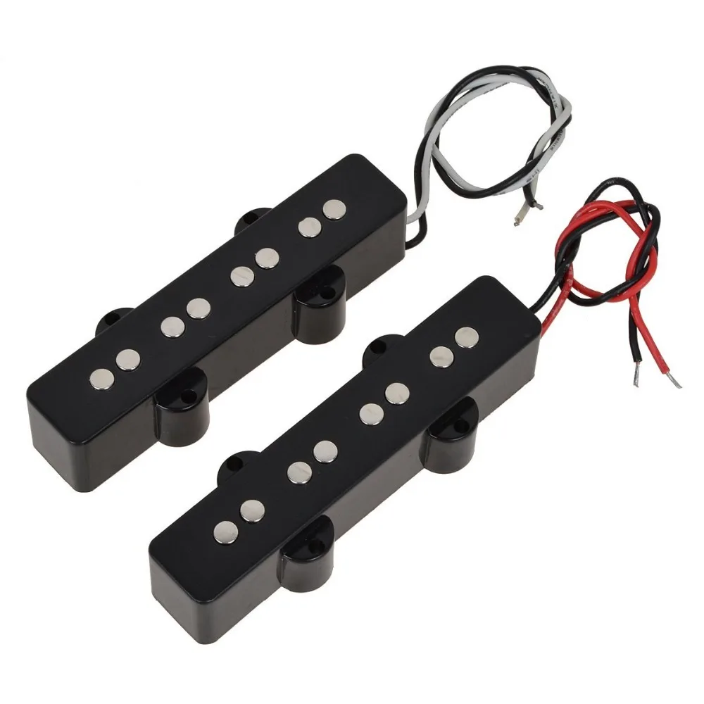 4 String Jazz JB Bass Pickup Bridge Neck Pickups 1Pair of Set Black Open Style 
4 String Jazz JB Bass Pickup Bridge Neck Pickups 1Pair of Set Black Open Style