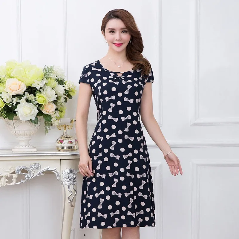 Xl-5xl Women Print Dresses Long Casual O-neck Cotton Dress Short Sleeves Mid-calf Plus Size Loose Vestidos Clothes
Xl-5xl Women Print Dresses Long Casual O-neck Cotton Dress Short Sleeves Mid-calf Plus Size Loose Vestidos Clothes