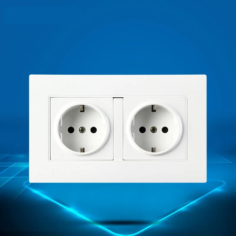 EU European Power Electrical Panel 250V 16A Wall Socket 2 Position Outlet German Standard
EU European Power Electrical Panel 250V 16A Wall Socket 2 Position Outlet German Standard